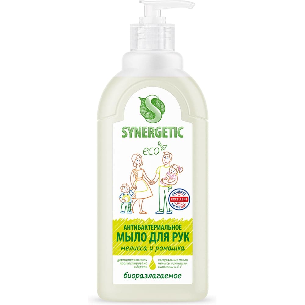 Жидкое антибактериальное мыло SYNERGETIC Мелисса и ромашка 0.5 л 105061