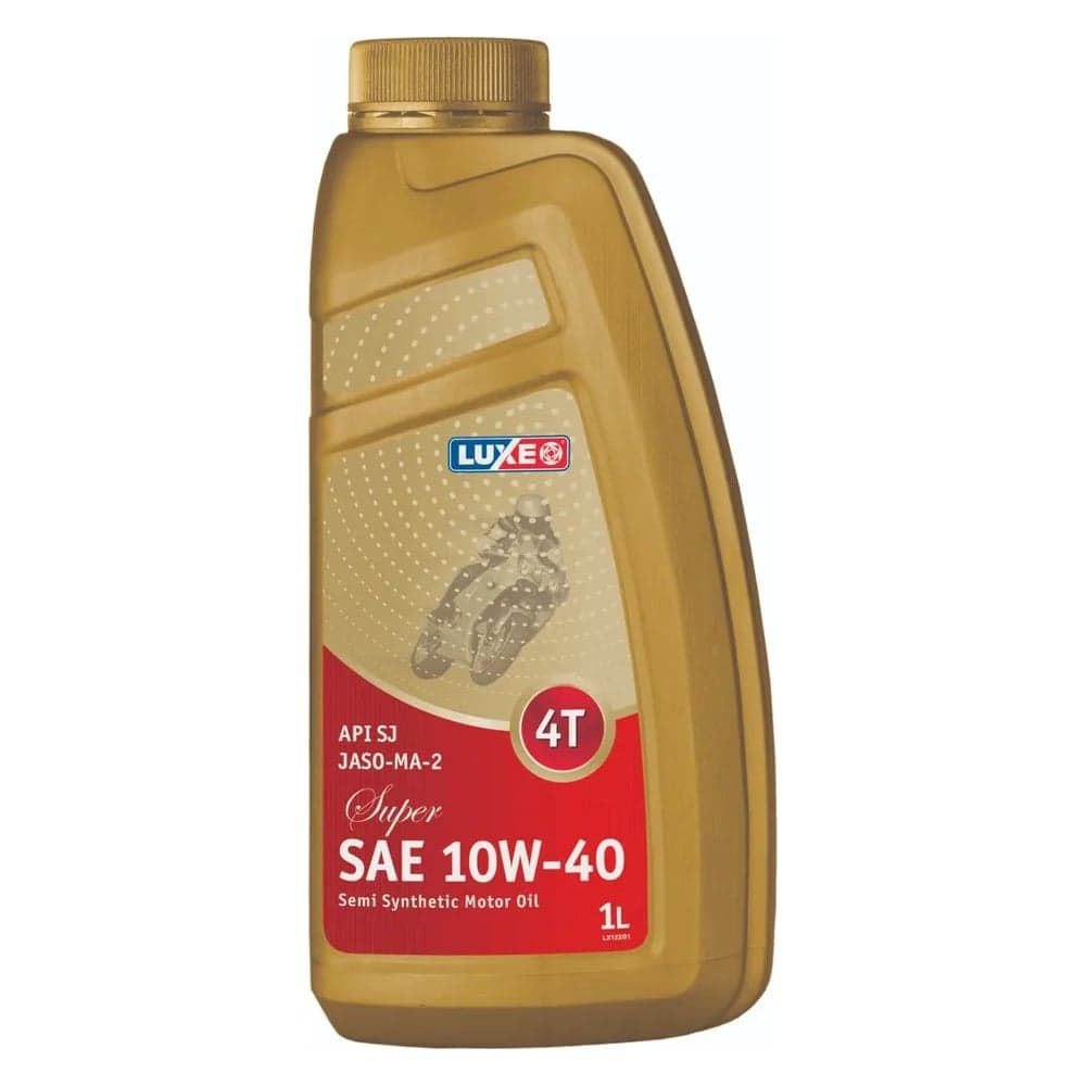 Масло для четырехтактных двигателей jaso-ma-2 4t 10w40 super 1 л, п/с LUXE 122