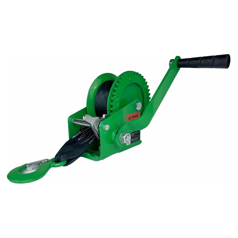 Ручная барабанная лебедка HITCH HW 700 кг, лента 10 м SZ073175