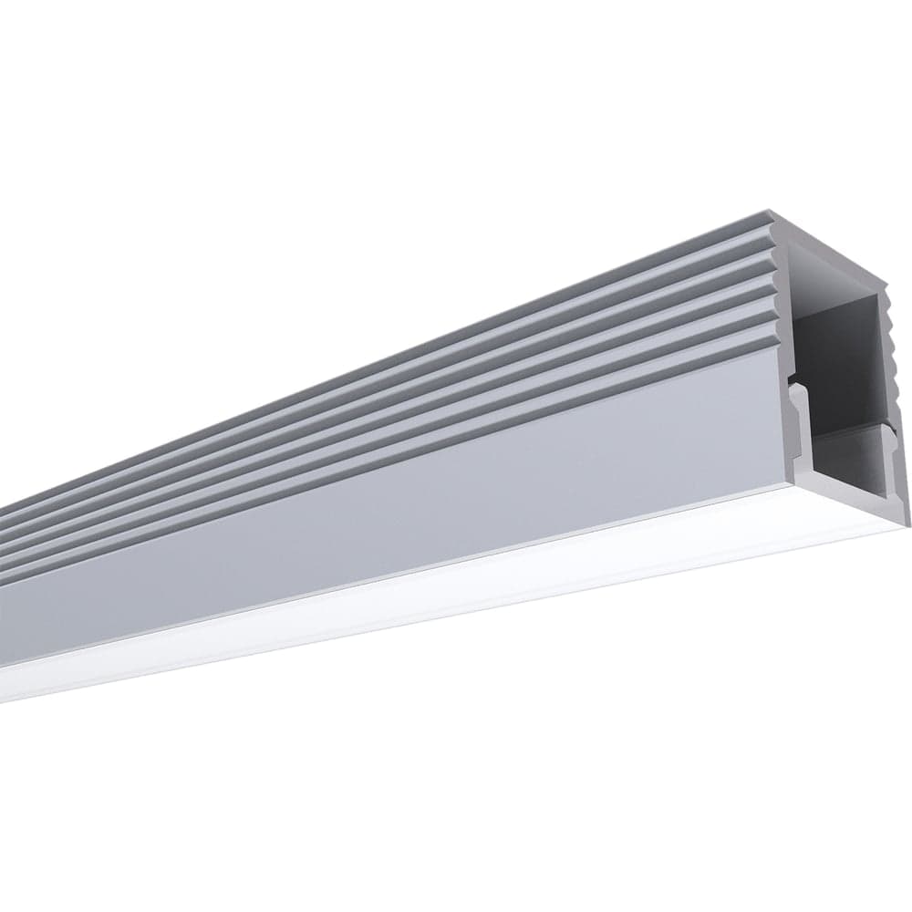 Алюминиевый профиль для Led ленты Apeyron накладной, 7,8x9мм, 2м, лента до 5мм, комплект 08-38