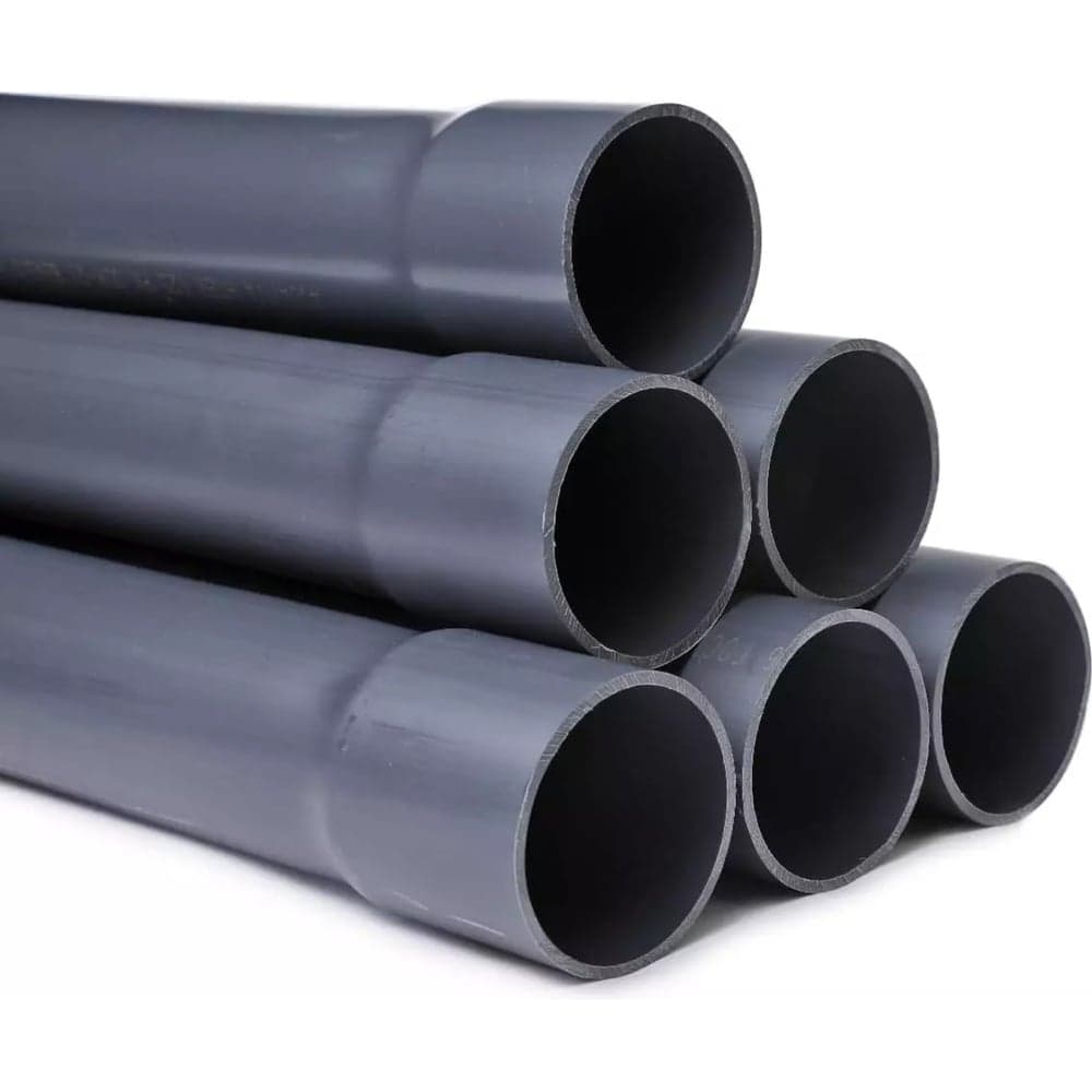 Напорная клеевая труба НПВХ (PVC-U) AQUAVIVA 63x3.0x3000 PN10 с раструбом AQV306330R 33742
