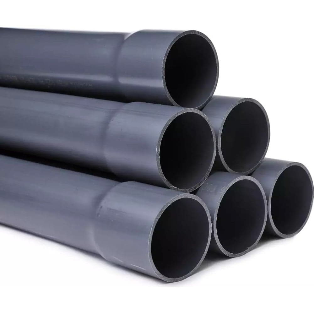 Напорная клеевая труба НПВХ (PVC-U) AQUAVIVA 90x6.7x3000 PN16 с раструбом AQV309067R 39342