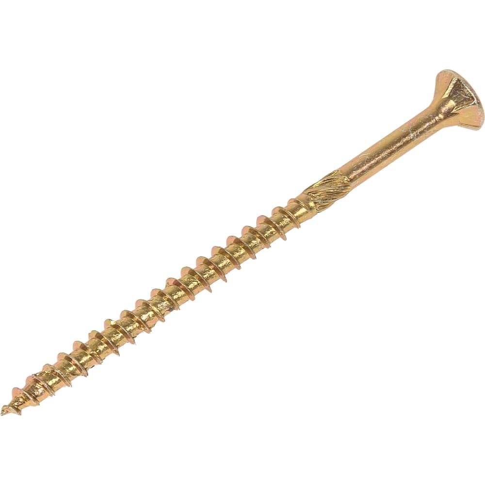 Шуруп для дерева Fischer fpf-sz 5,0x80 yzp, жёлт. цинк, 10 шт. 653972