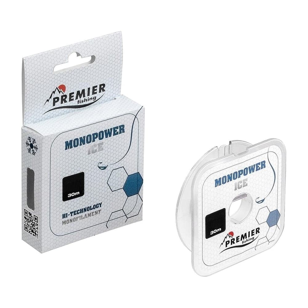 Леска Premier fishing MONOPOWER ICE PR-MI-T-028-30, 0.28мм/30м, прозрачный нейлон 280980