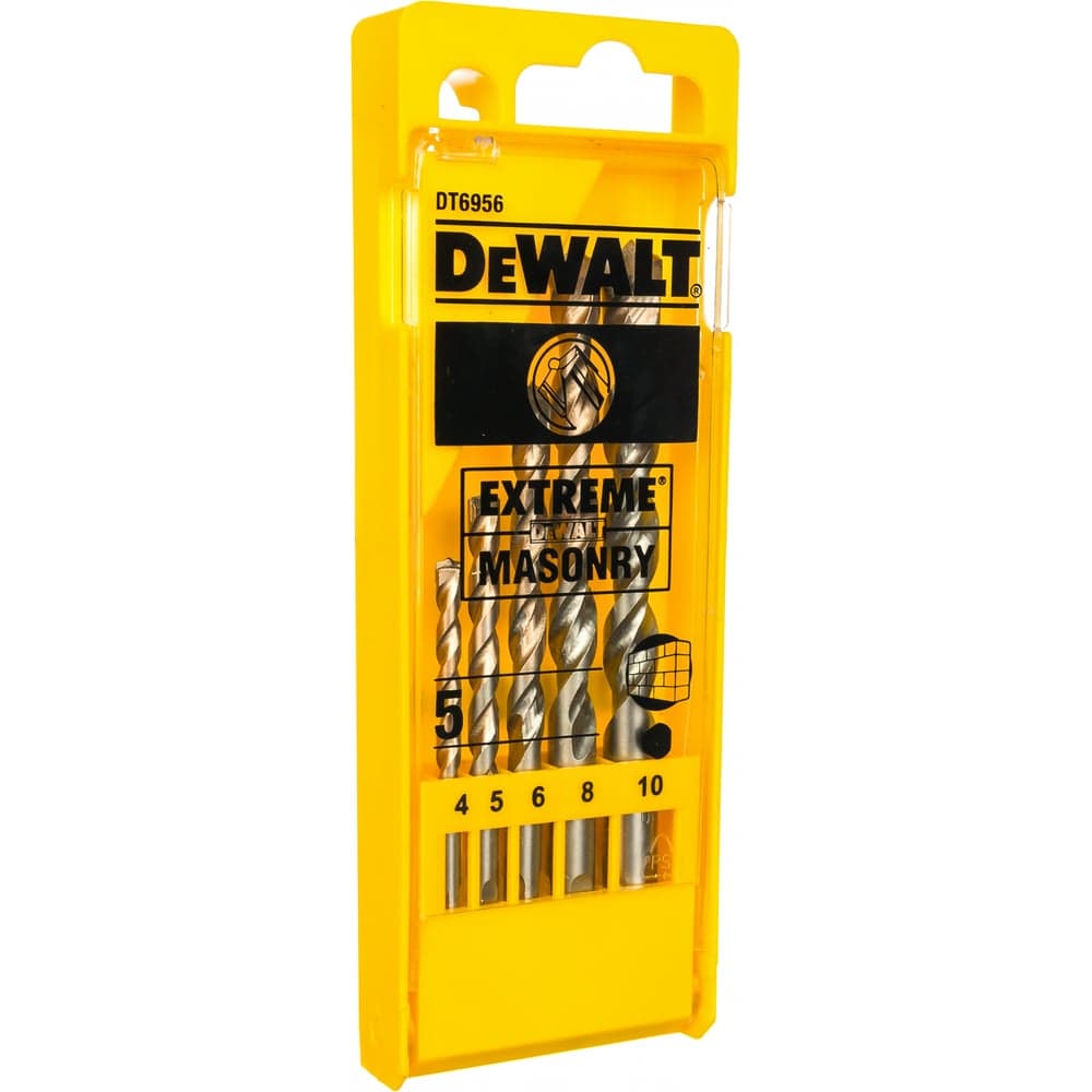 Набор сверл по бетону 5 шт. (D 4,5,6,8,10 мм) DEWALT 6956