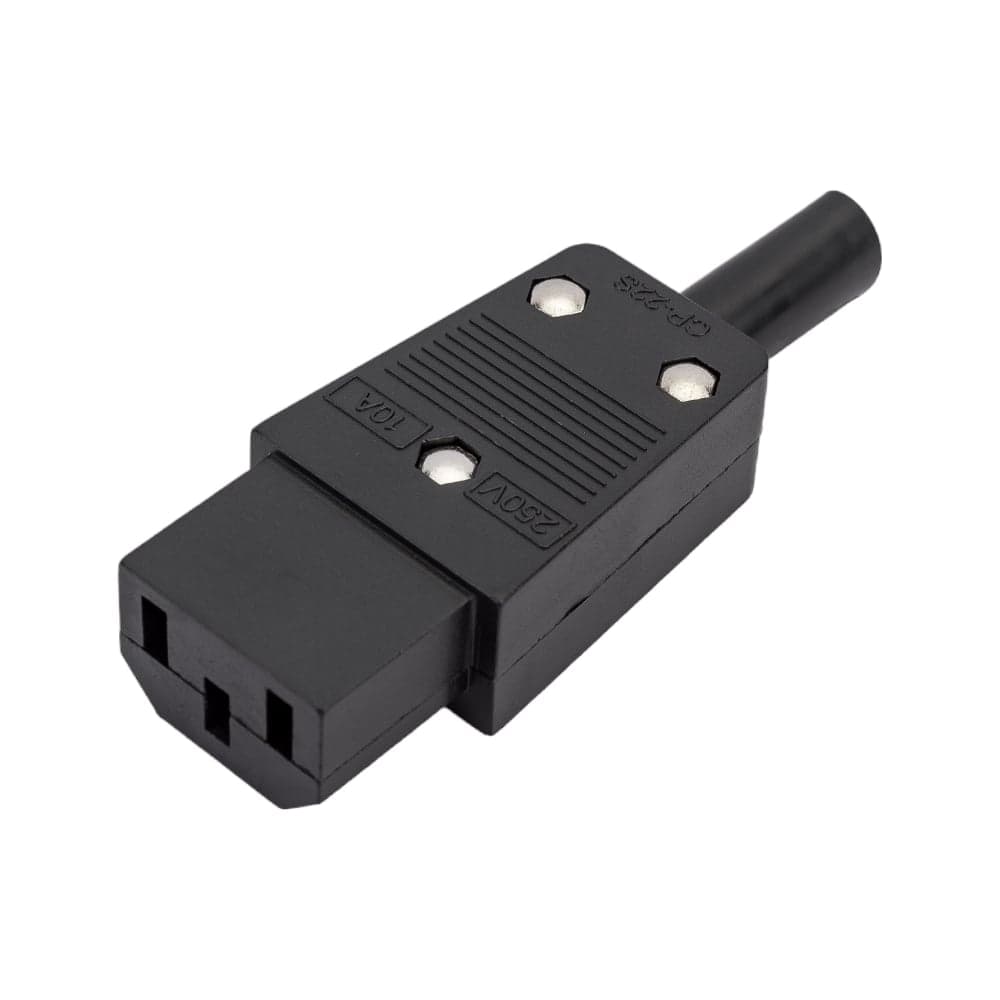 Сетевое гнездо Pro Legend 3 PIN пластик на кабель 250V 10A, PL2299