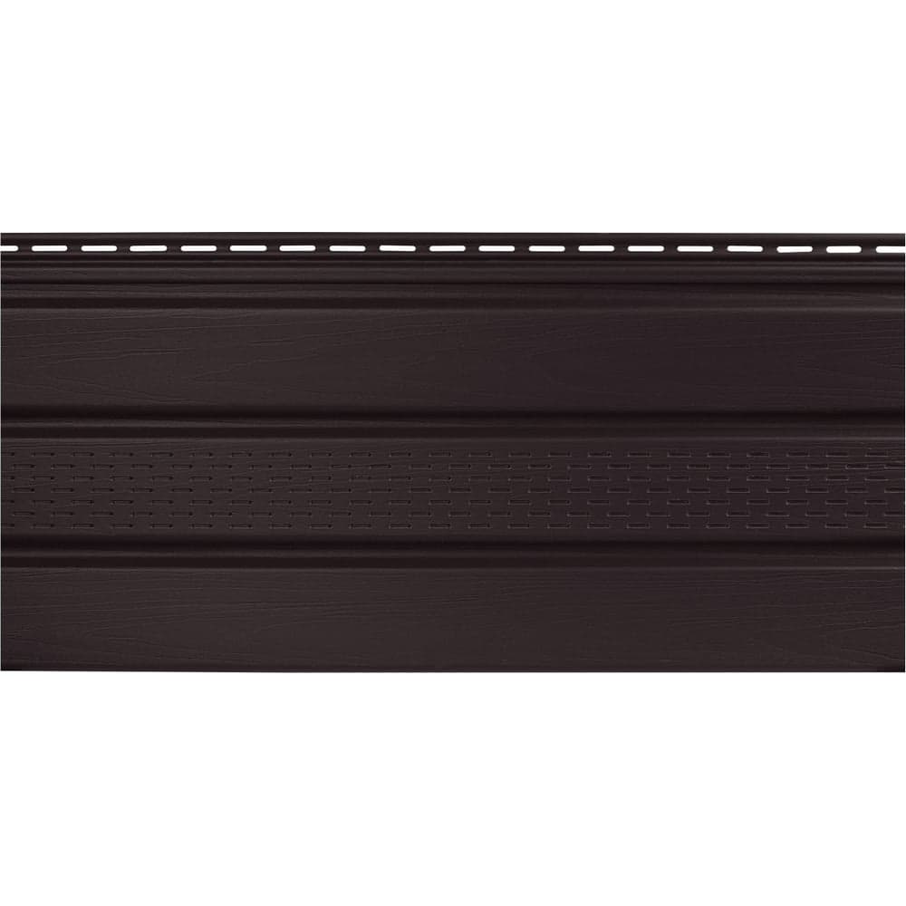 Софит к сайдингу profBUILD 3000х300 мм, перфорация по центру, коричневый 51889