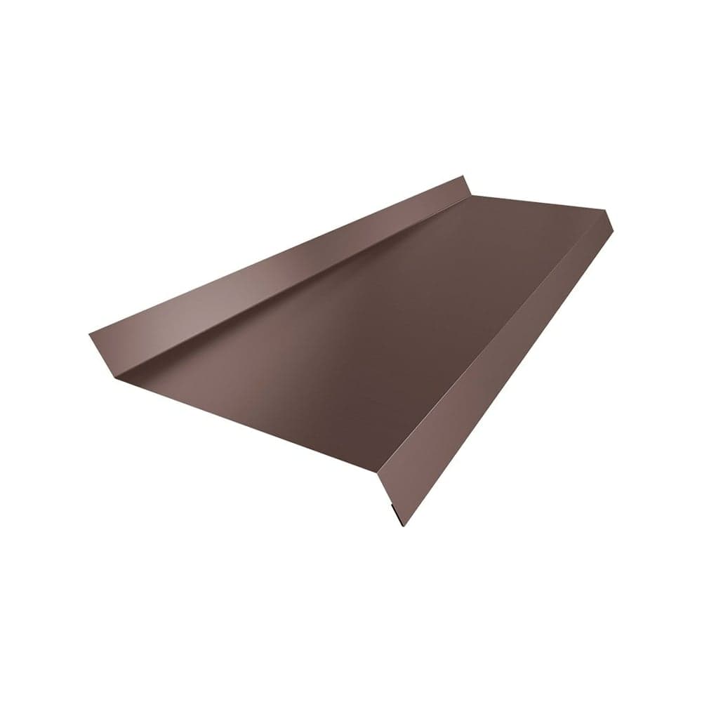 Отлив металлический profBUILD Metal 2000х120 мм, коричневый 52016
