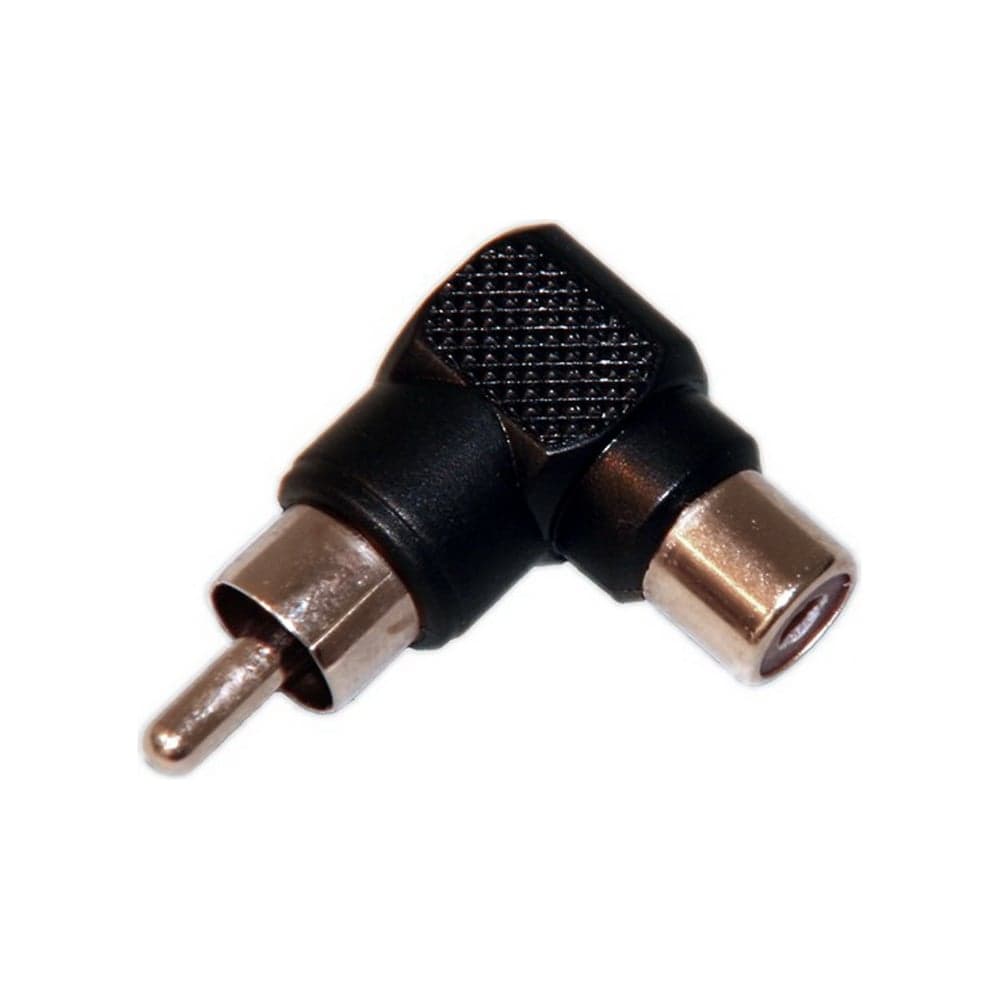 Переход RCA штекер - RCA гнездо угловой Pro Legend пластик, PL2284