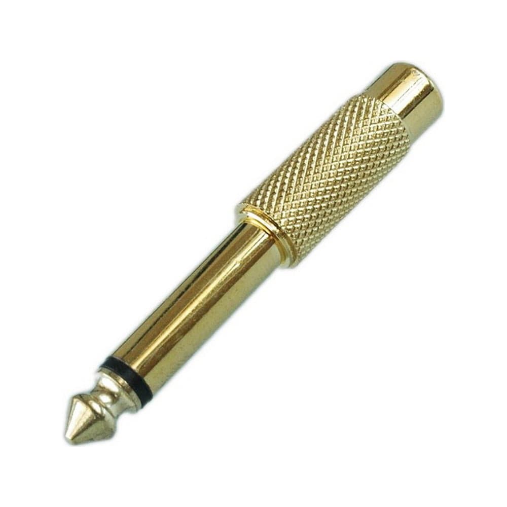 Переход 6.35мм штекер моно - RCA гнездо Pro Legend металл Gold, Gold, PL2274