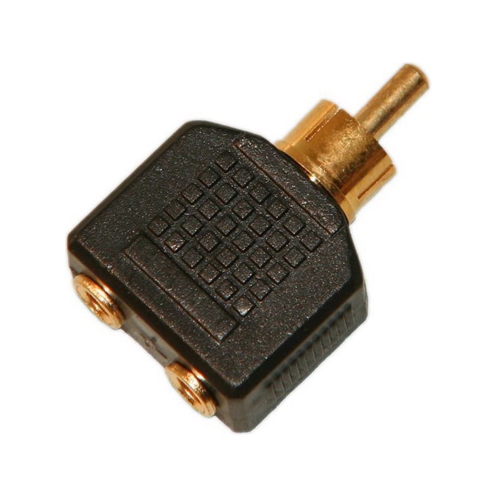 Переход RCA штекер - 2x3.5мм гнездо стерео Pro Legend пластик Gold, Gold, PL2271