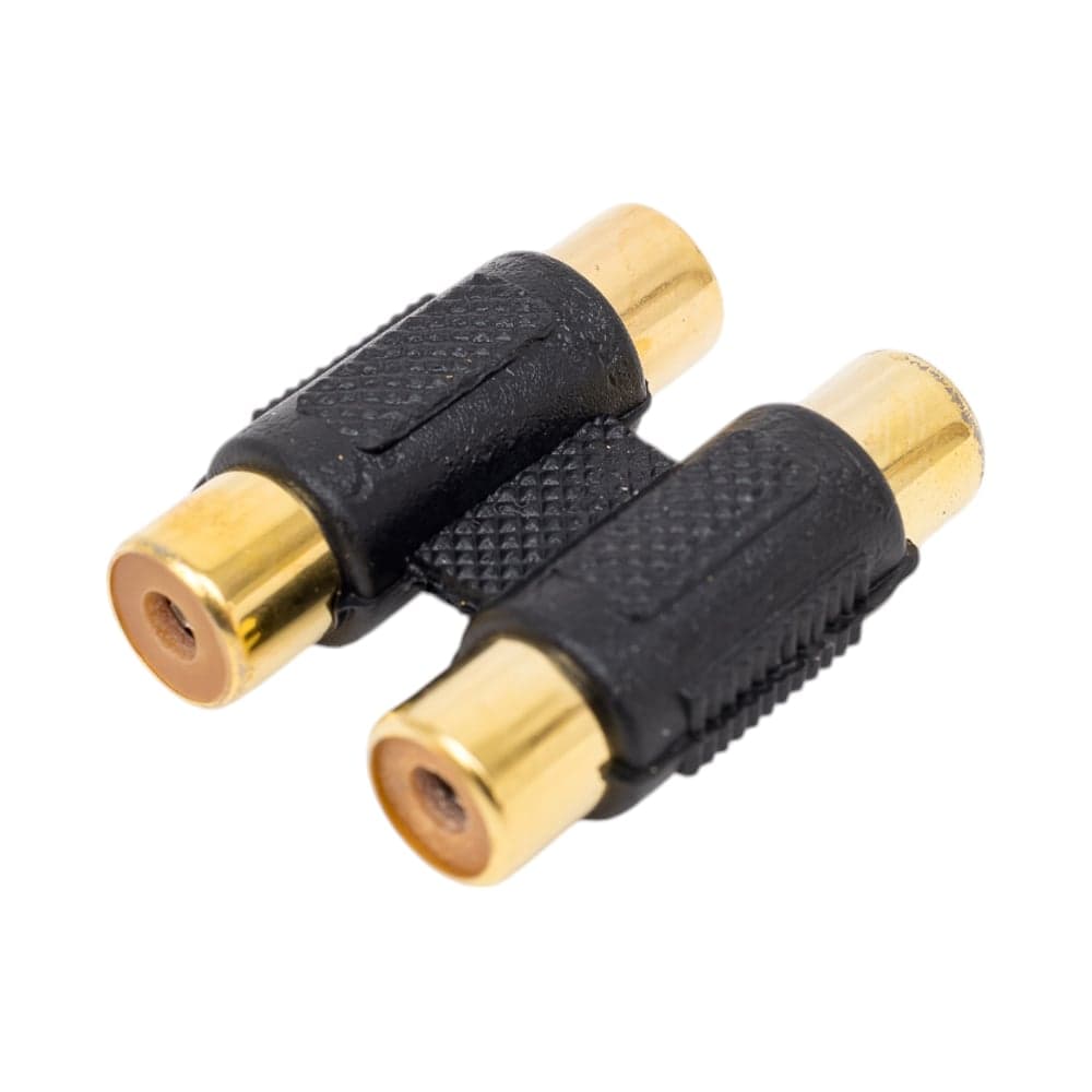 Переход 2 x RCA гнездо - 2 x RCA гнездо Pro Legend пластик Gold, Gold, PL2285