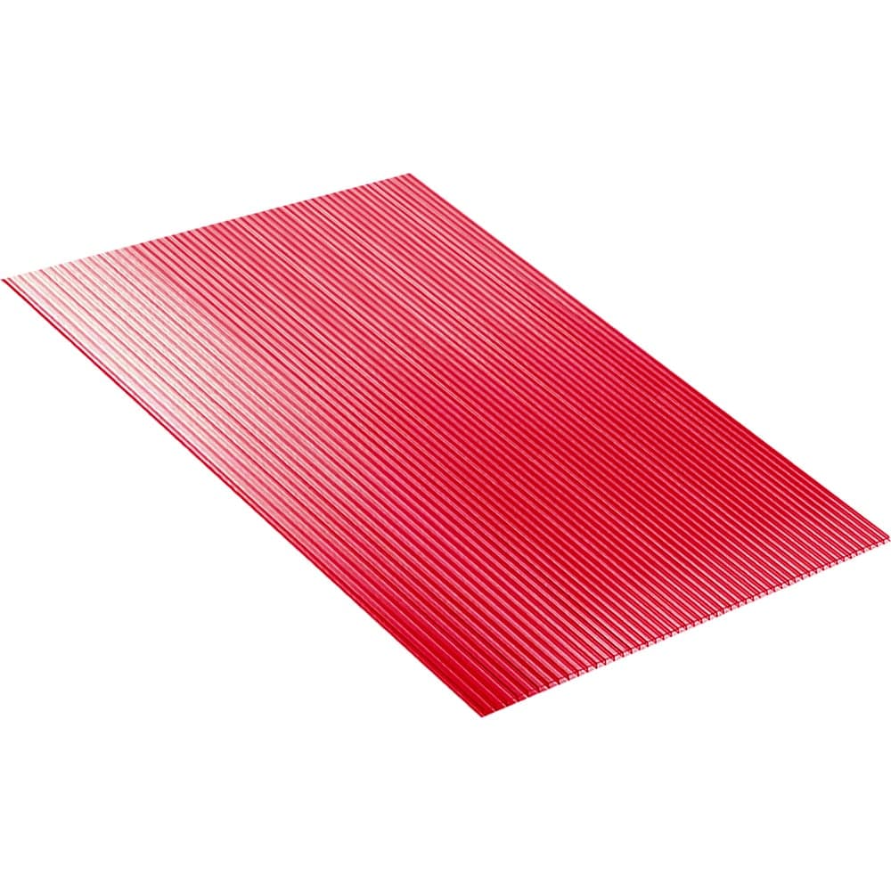 Сотовый поликарбонат 6 мм, 1050x750 мм, 1.2 кг/кв.м., гранат 1uv Novattro 4604638005602