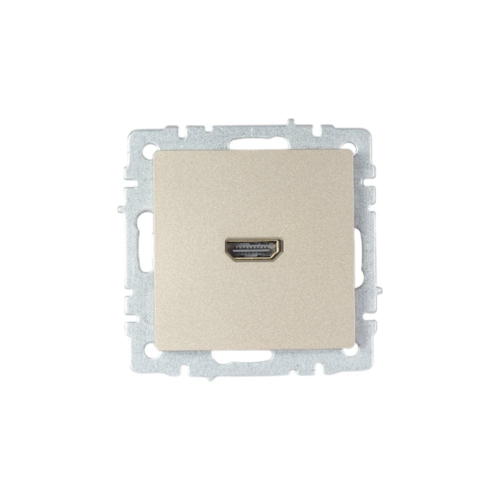 Розетка hdmi IEK Brite рhdmi-0-брш шампань BR-H10-K37
