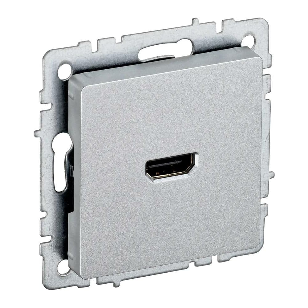 Розетка hdmi IEK Brite рhdmi-0-бра алюминий BR-H10-K47