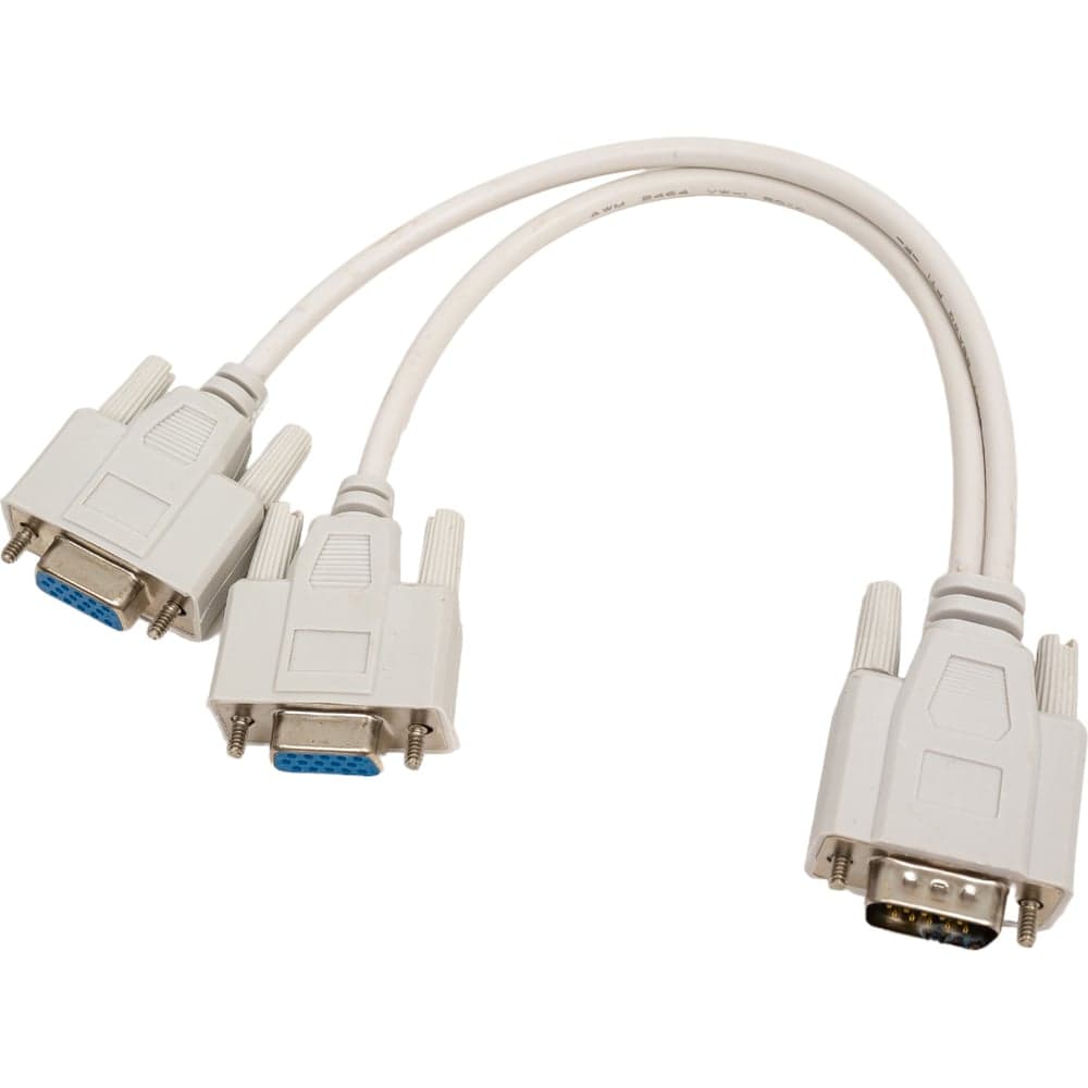 Кабель-разветвитель ExeGate EX-CC-VGA-15M2x15F-0.3 монитор - 2xSVGA card, 15M 2x15F, 0,3м 284939