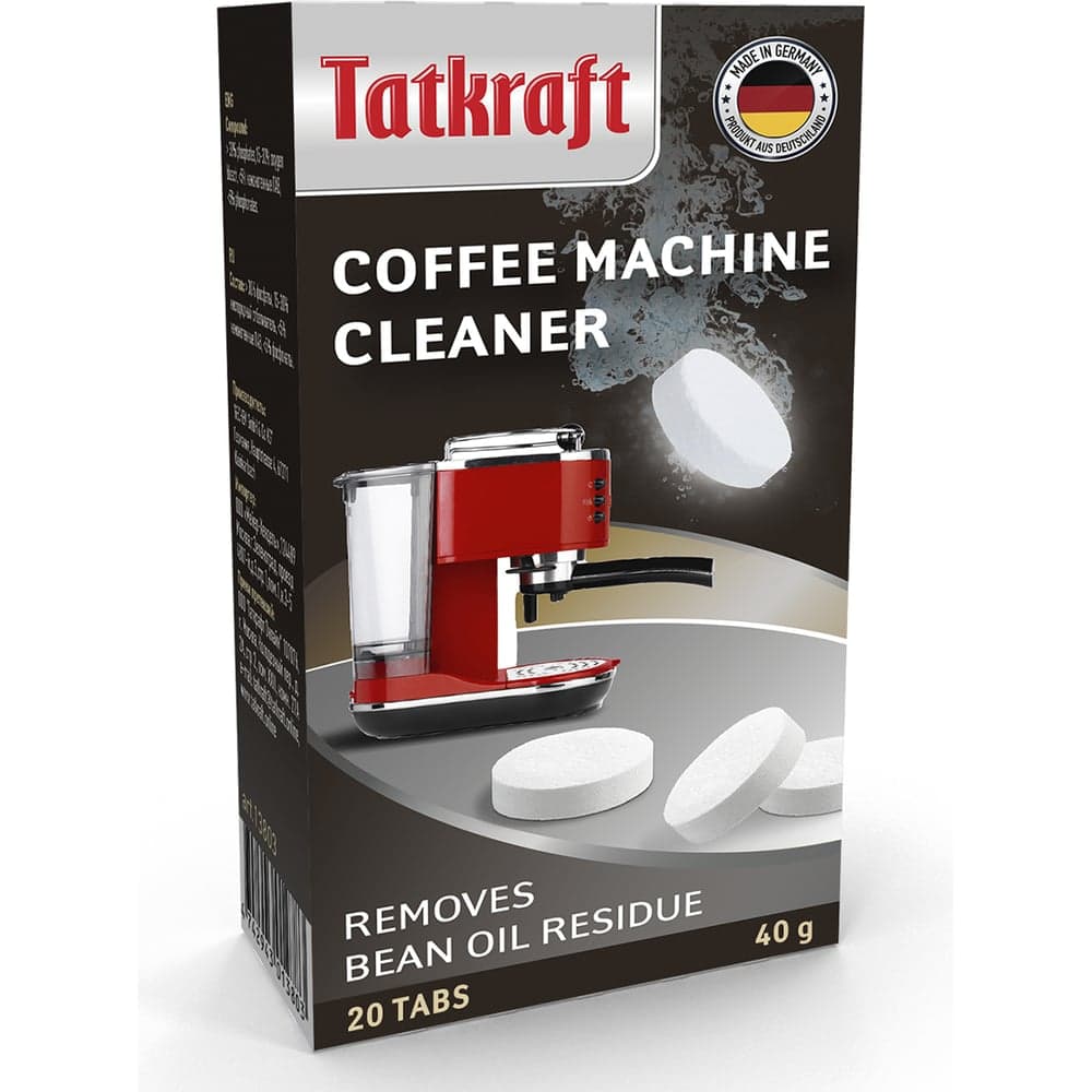 Таблетки для кофемашины от кофейных масел Tatkraft с активным кислородом, 20 шт 13803