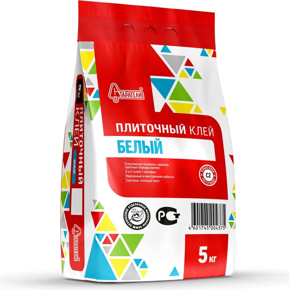 Плиточный клей Старатели Белый 5 кг 3277/5388