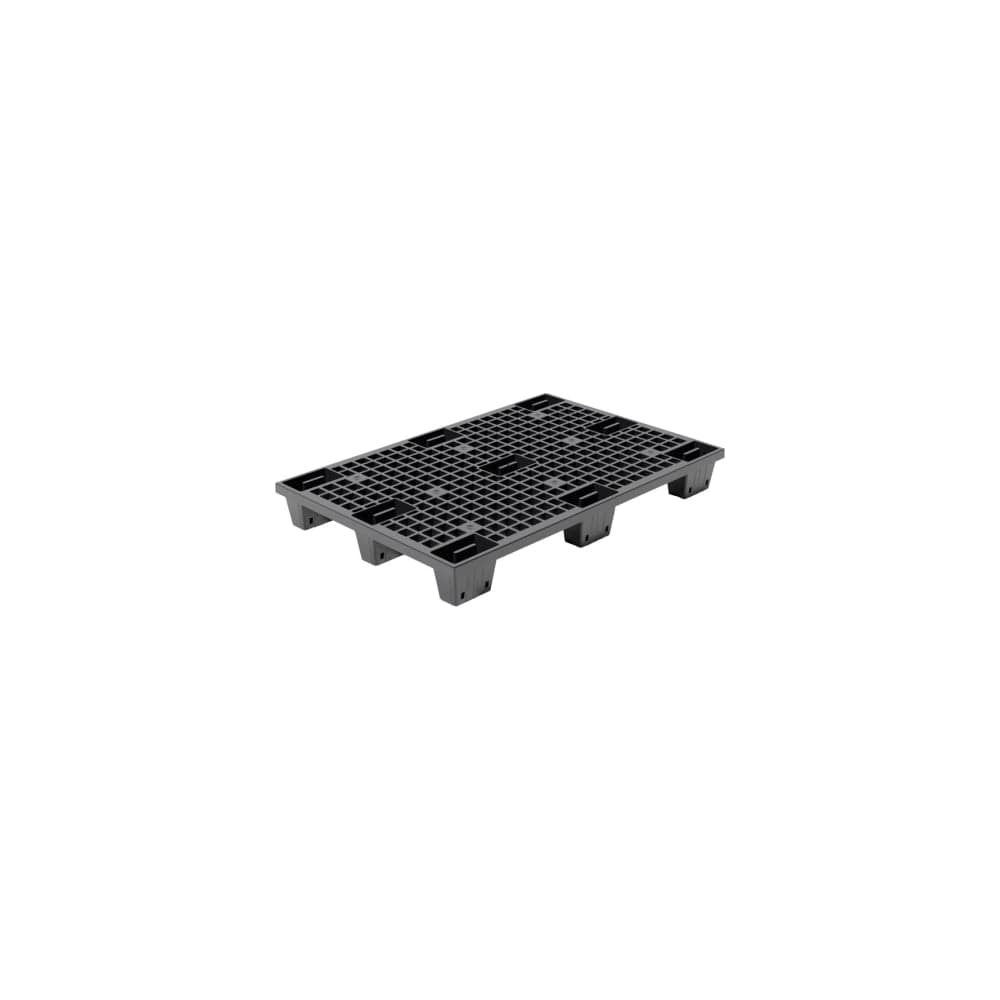Перфорированный паллет Дигрус 1200x800x140, вкладываемый, на ножках, черный П-120.80.14-ПВнЧ/Д
