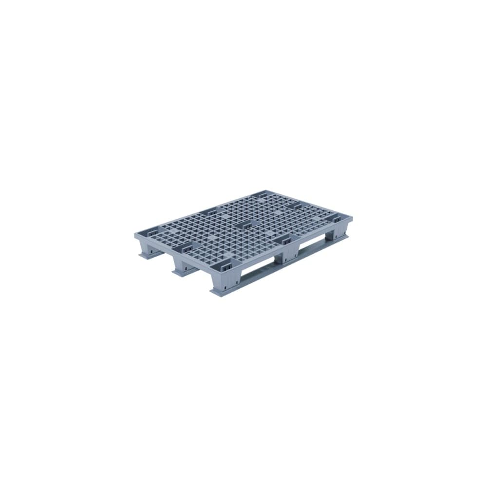 Перфорированный паллет Дигрус 1200x800x160, на полозьях, серый П-120.80.16-ПпС/Д
