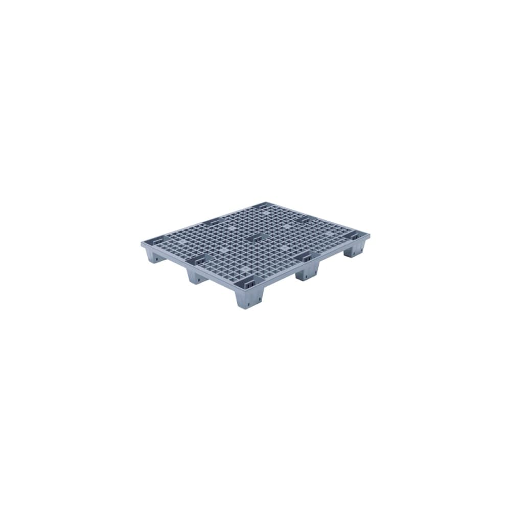 Перфорированный паллет Дигрус 1200x1000x140, вкладываемый, на ножках, серый П-120.100.14-ПВнС/Д