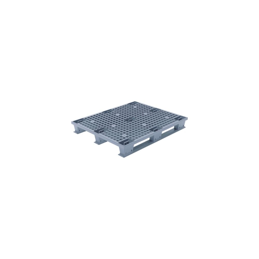 Перфорированный паллет Дигрус 1200x1000x150, на полозьях, серый П-120.100.15-ПпС/Д