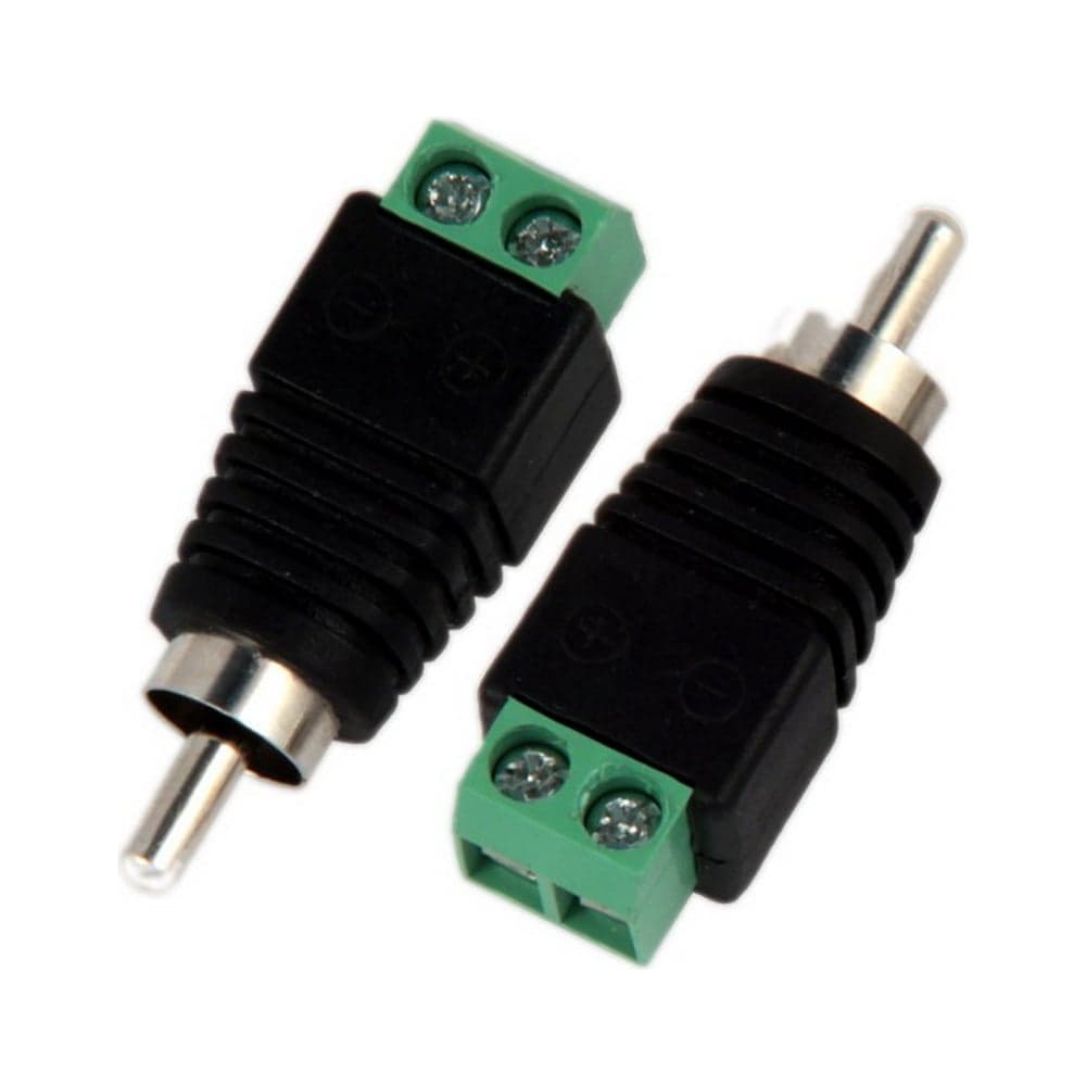Разъем RCA штекер Pro Legend пластик на кабель, винт, PL2161