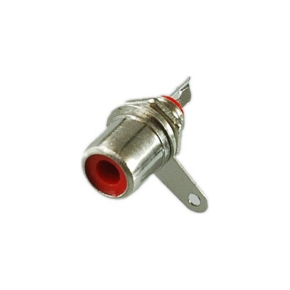 Разъем RCA гнездо Pro Legend металл на корпус, красный, PL2169