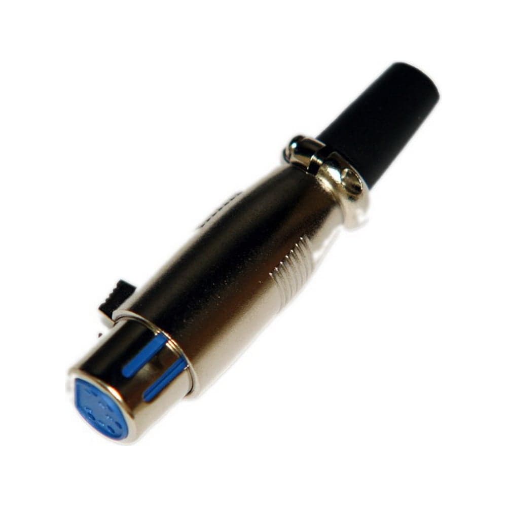 Разъем XLR 5P гнездо Pro Legend металл на кабель с хомутом 80мм, PL2189
