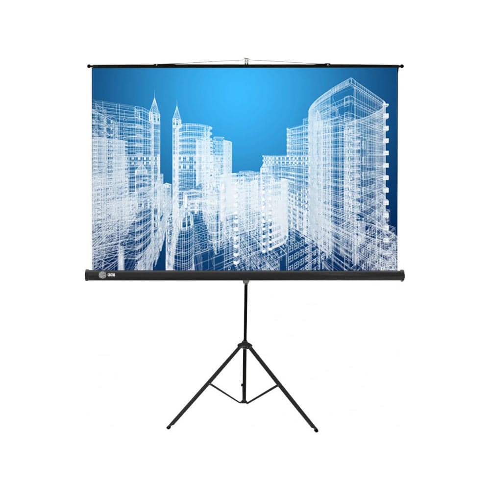 Напольный рулонный экран Cactus Triscreen 16:9, 104.4x186 см, черный CS-PST-104X186 359026
