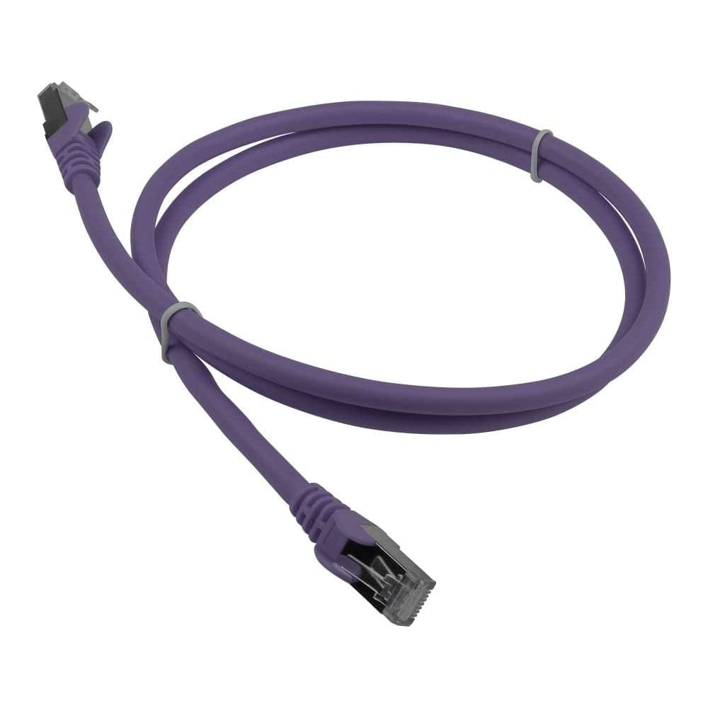 Патч-корд RJ45 - RJ45 LANMASTER 4 пары, S/FTP, категория 6A, 1.0 м, фиолетовый, LSZH, LAN-PC45/S6A-1.0-VI