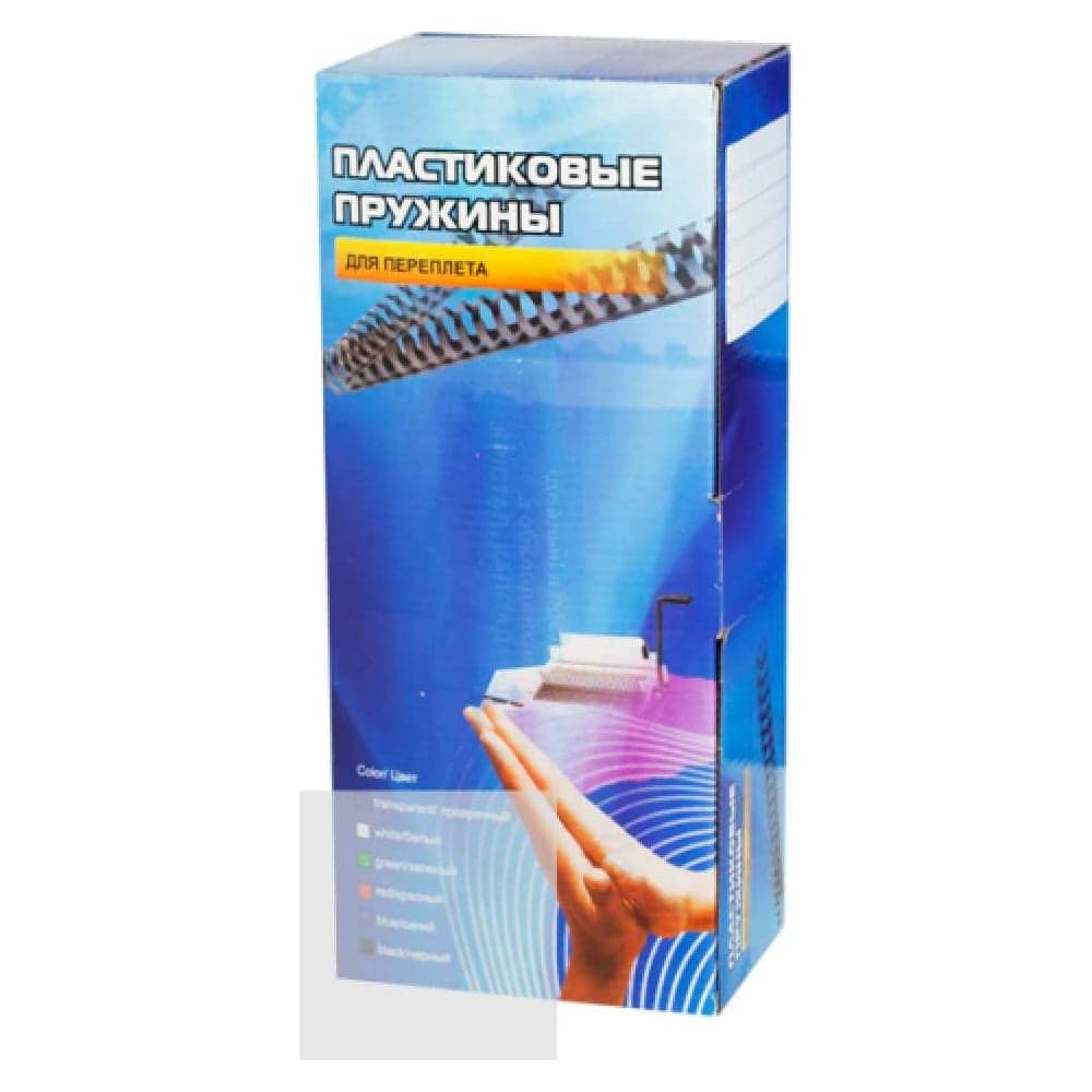 Пластиковые пружины Office Kit 10 мм, прозрачные, 100 шт. BP2141