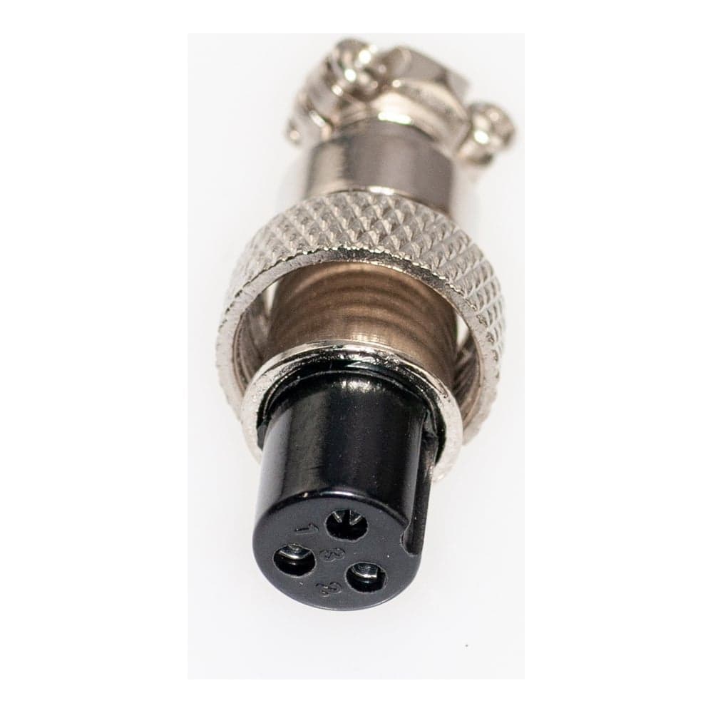 Разъем MIC12 3P гнездо Pro Legend металл на кабель, PL2215