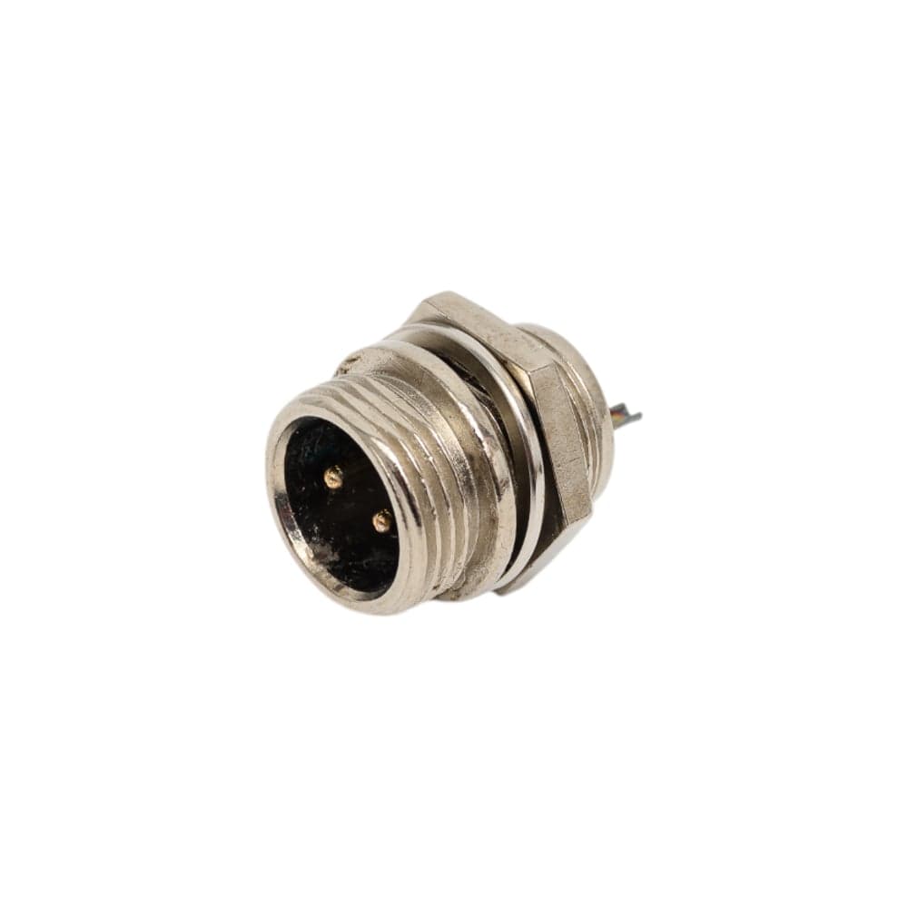 Разъем MIC12 2P штекер Pro Legend металл на корпус, PL2220