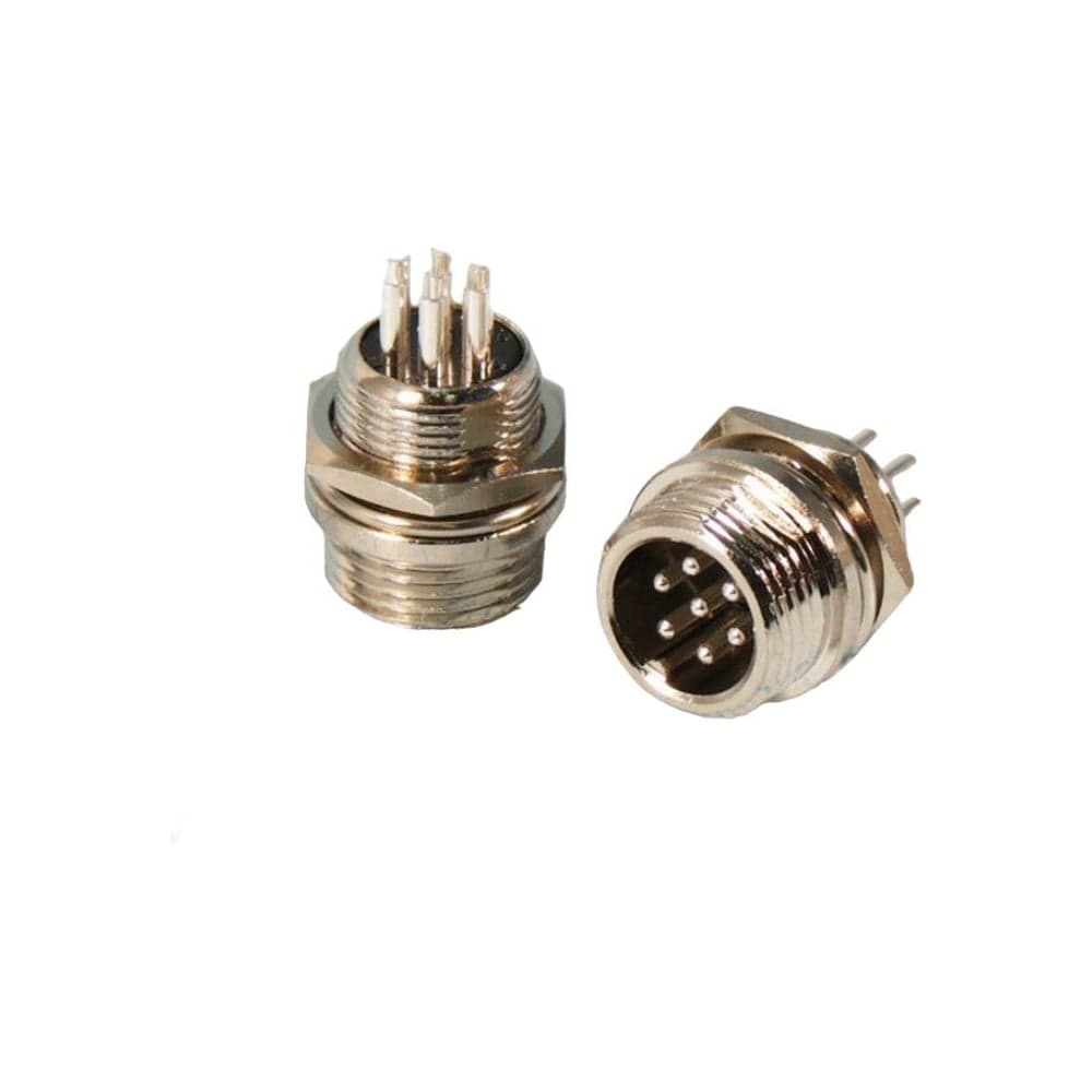 Разъем MIC12 7P штекер Pro Legend металл на корпус, PL2225