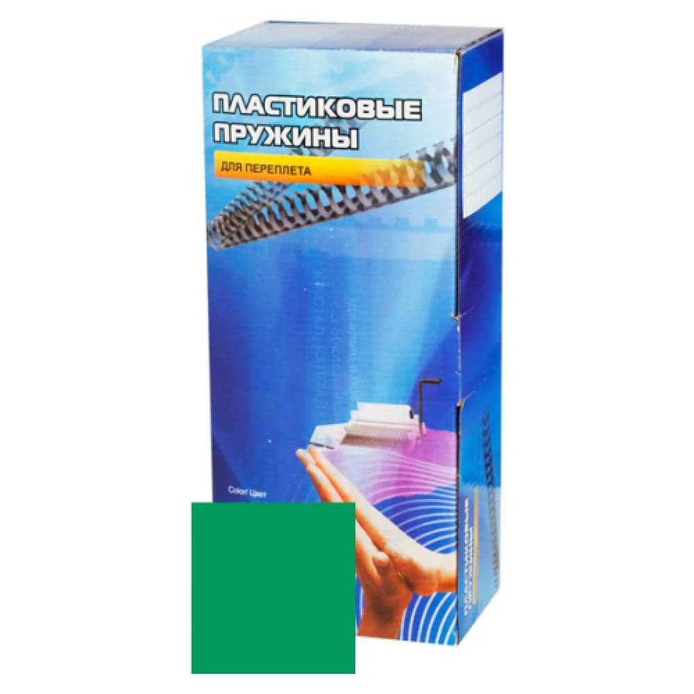 Пластиковые пружины Office Kit 28 мм, зеленые, 50 шт. 202047541