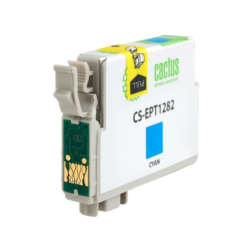 Струйный картридж Cactus t1282 голубой, 7 мл, для epson stylus s22/s125/sx420/sx425/office CS-EPT1282 690140