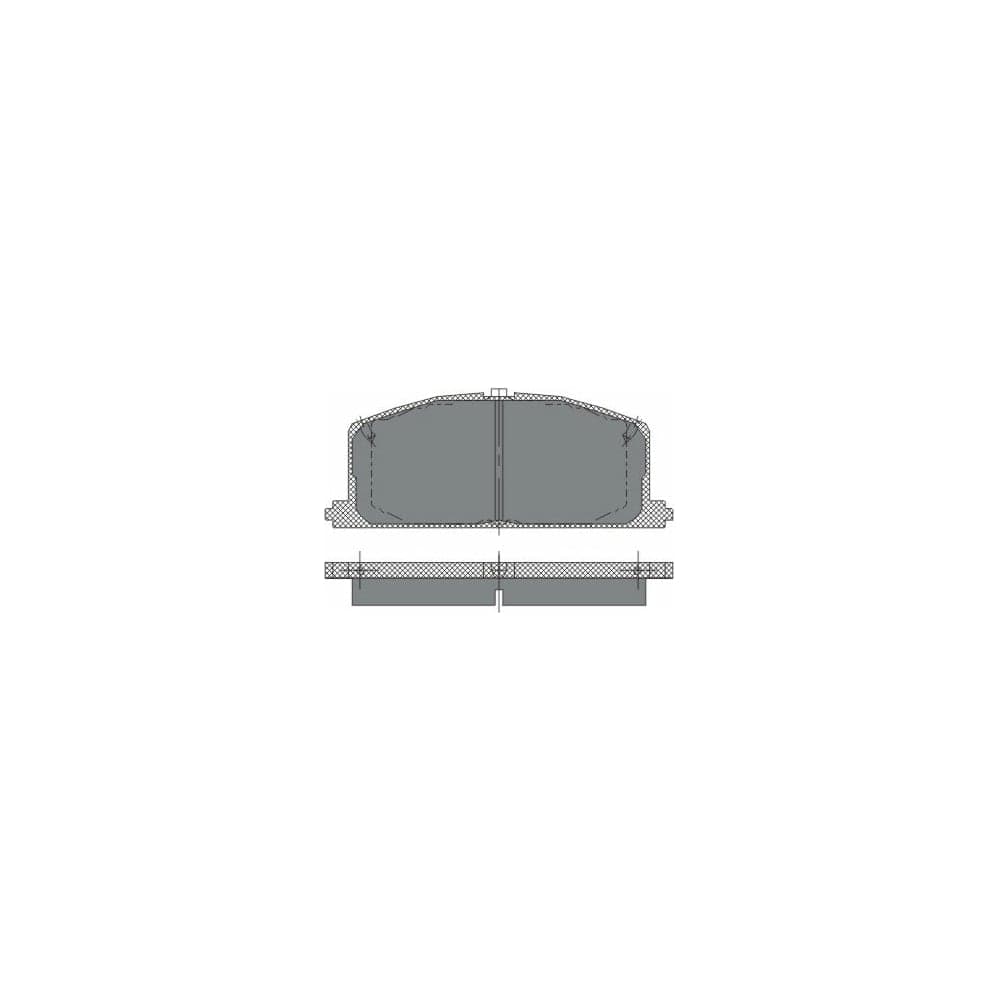 Колодки тормозные комплект 4 шт SCT SP118