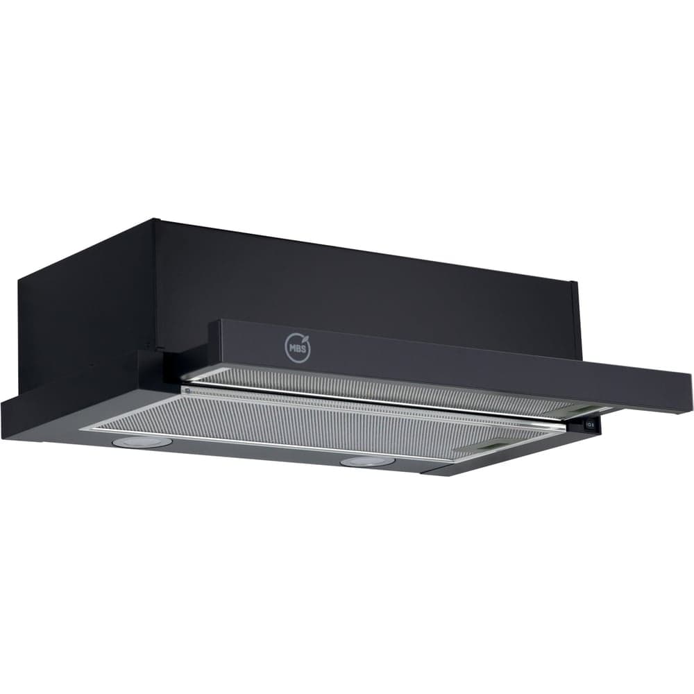 Кухонная вытяжка встраиваемая MBS ARALIA 600 BLACK GLASS 6014