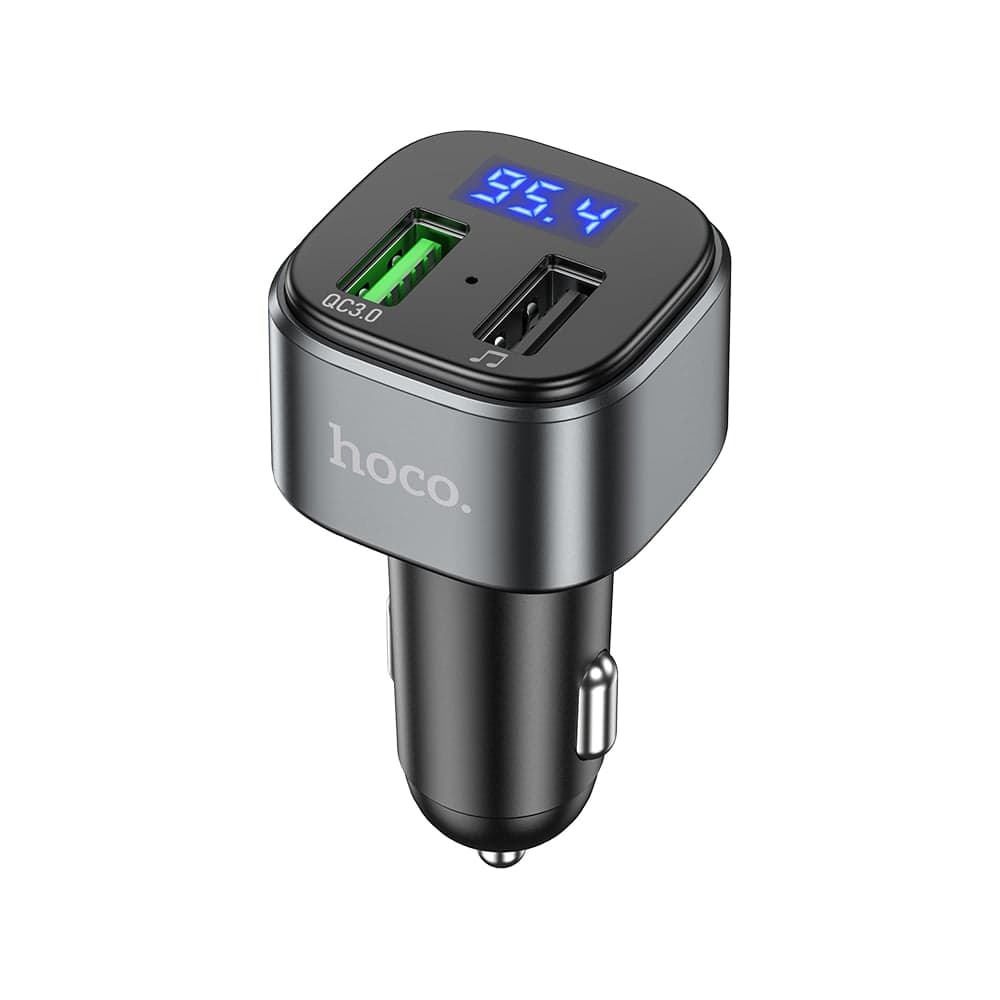 Автомобильное зарядное устройство Hoco E67, bluetooth FM Transmitter, 1xUSB, QC3.0, черный 6931474762122