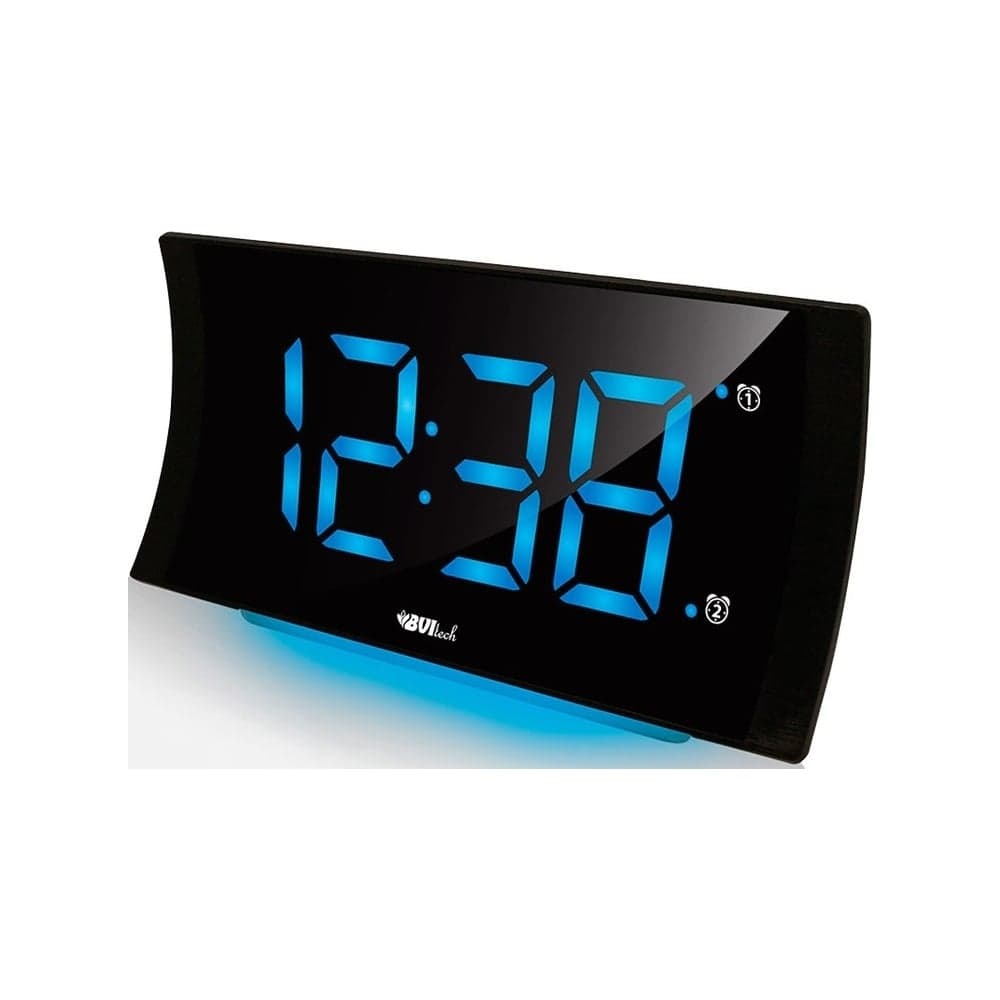 Сетевые часы BVItech синий/черный BV-432BKS
