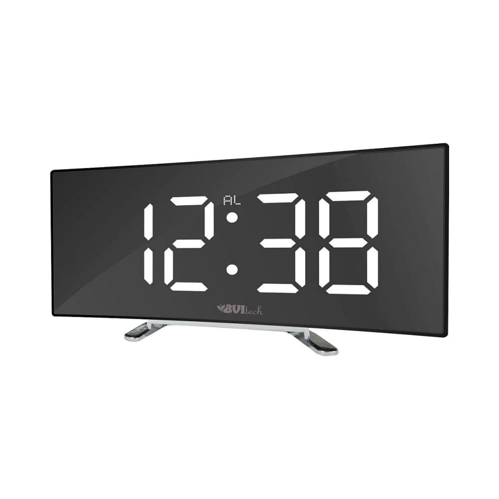 Сетевые часы BVItech белый/черный BV-412WMK