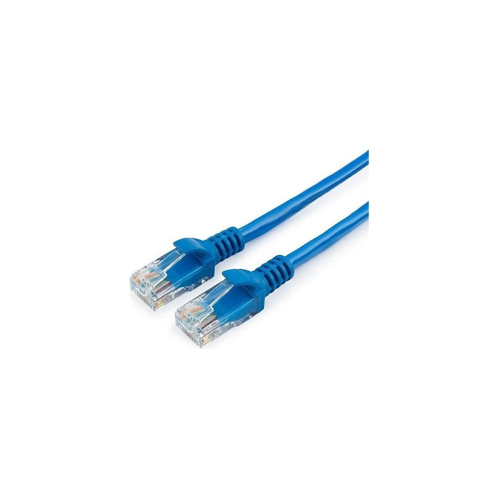 Патч-корд Гарнизон CCA light UTP кат.5e, 3м, литой, многожильный (синий), PC-UTP-5e-3-B