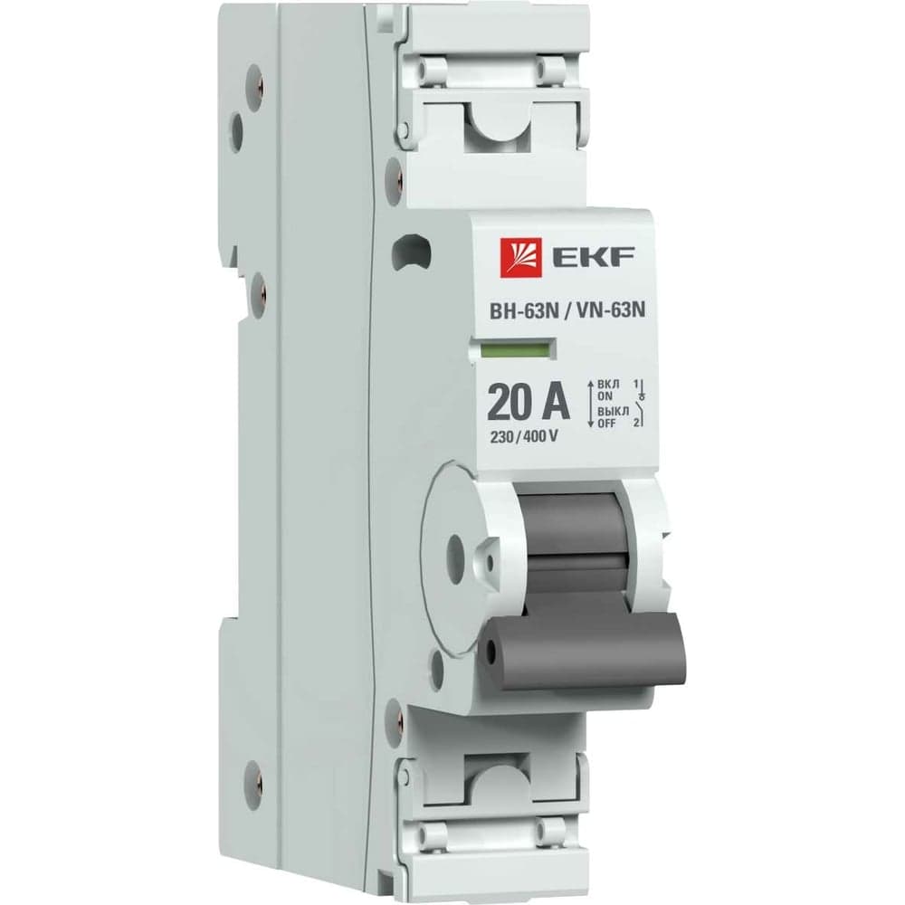 Выключатель нагрузки EKF 1P 20А ВН-63N PROxima S63120
