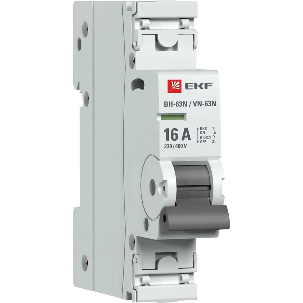 Выключатель нагрузки EKF 1P 16А ВН-63N PROxima S63116