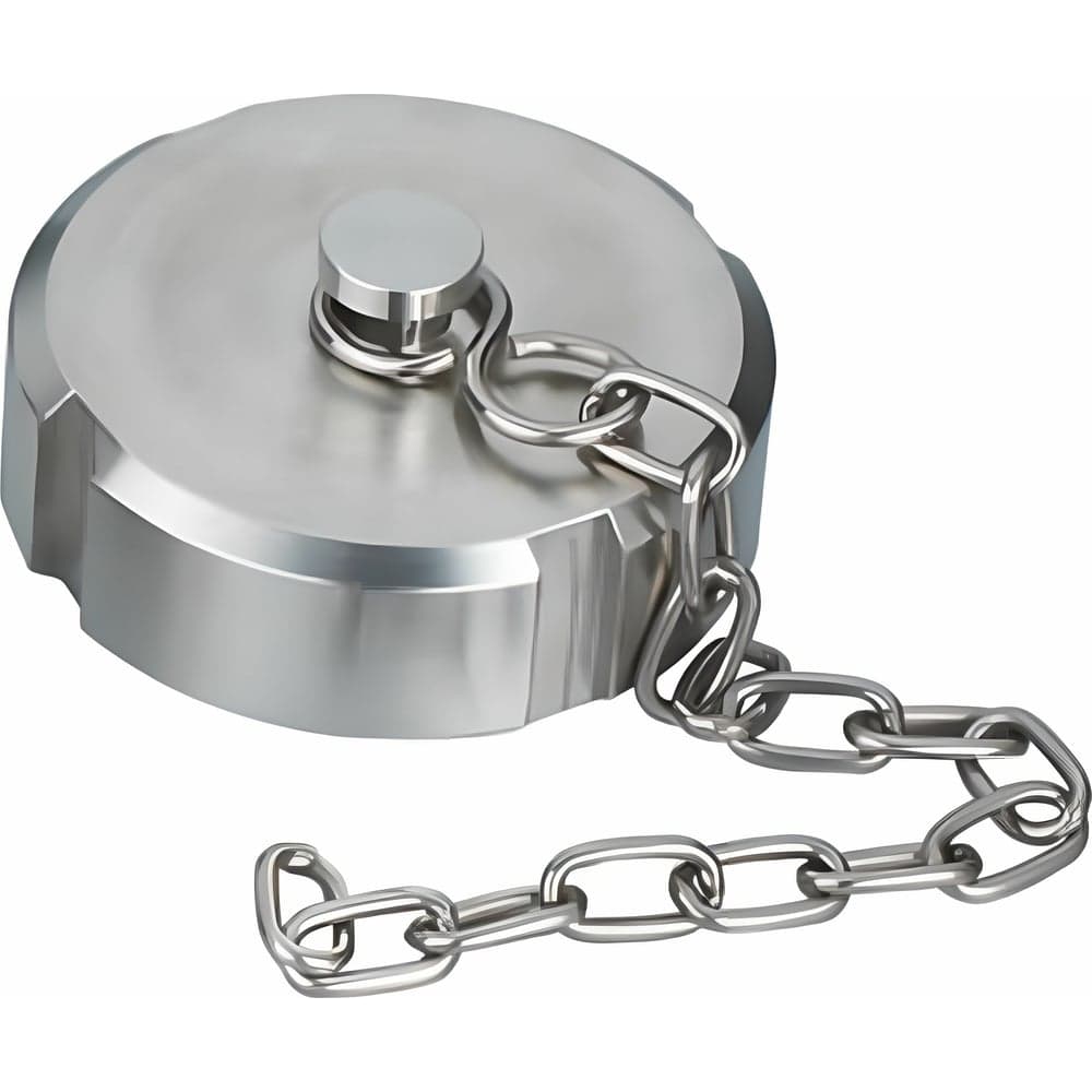 Глухая молочная гайка TITAN LOCK с цепочкой DIN 11851 DN20 нержавеющая сталь 304 TL20NBCHS