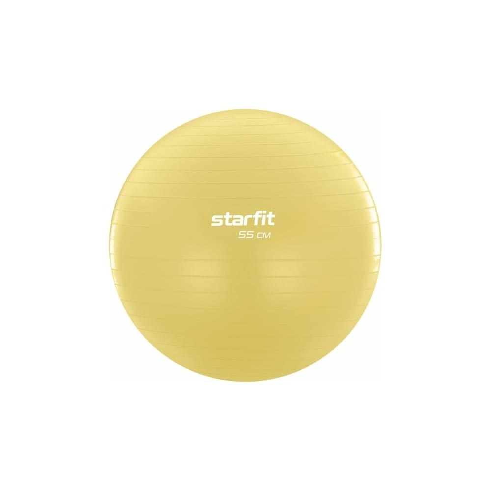 Фитбол Starfit GB-108 55 см, 900 г, антивзрыв, желтый пастель УТ-00020574
