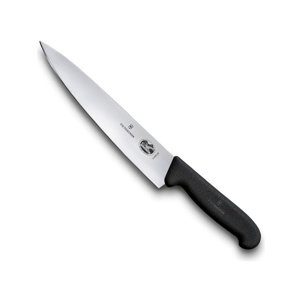 Разделочный нож Victorinox лезвие 22 см, черный 5.2003.22