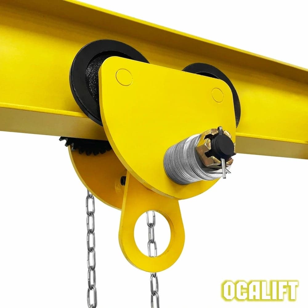 Каретка ручная OCALIFT 1т 12м тип GCL тележка на двутавр с ручным приводом 104112c