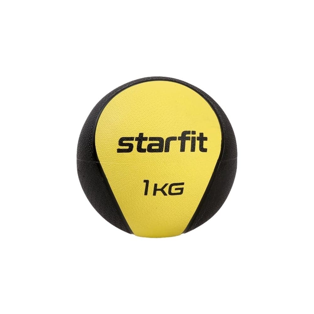 Медбол высокой плотности Starfit GB-702 1 кг, желтый УТ-00018934